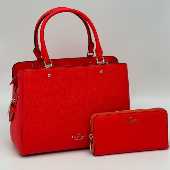 Kate Spade Leila Triple Comprtmt Satchel & Wallet